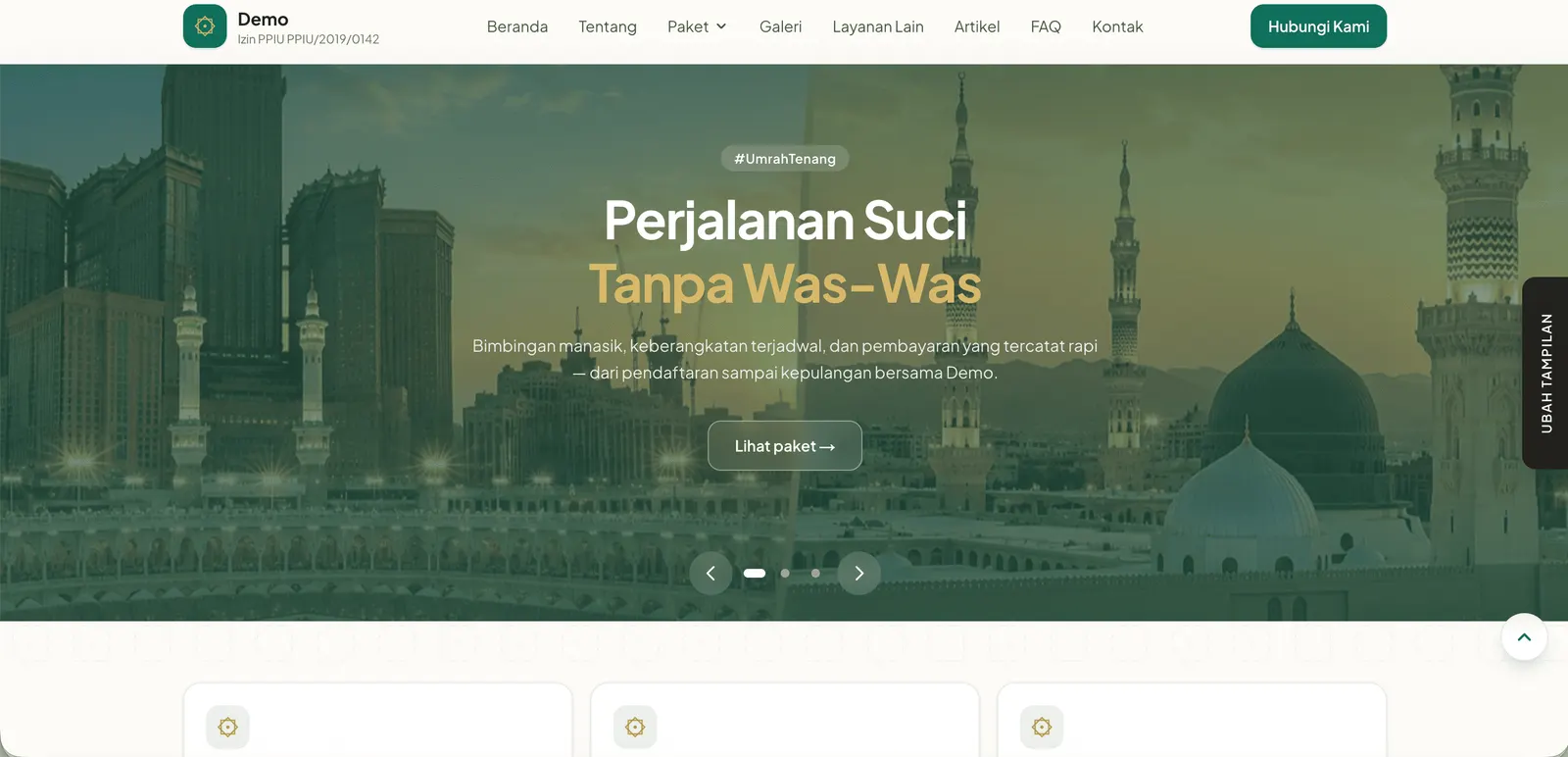Tampilan Difia Fokus
