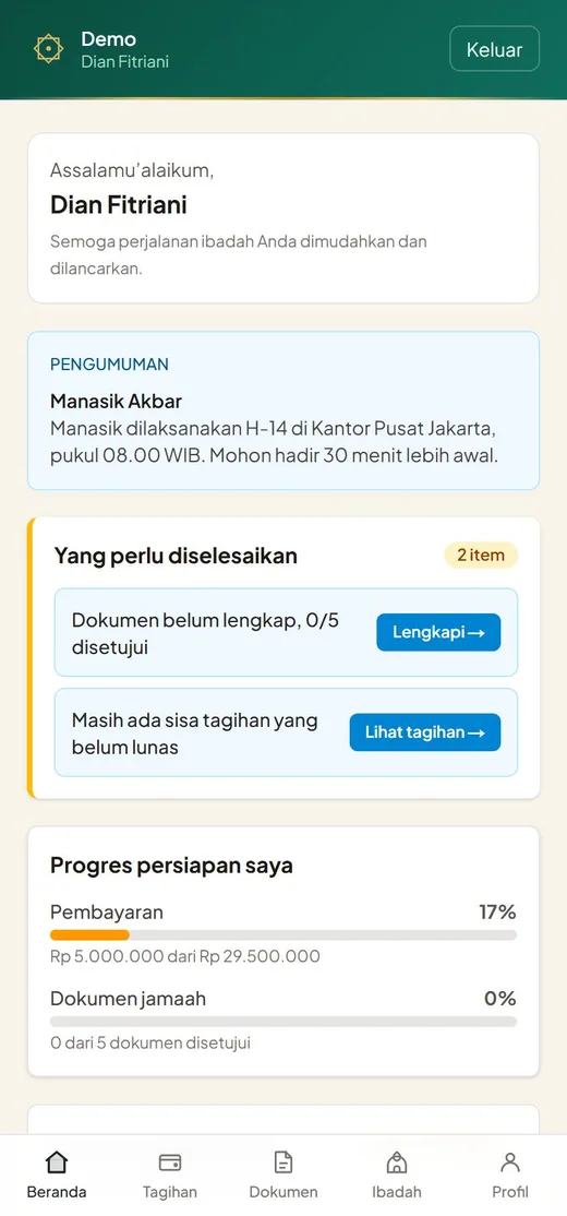 Beranda portal jamaah